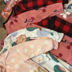 Assorted Baby Onesies - Red, Pink, White